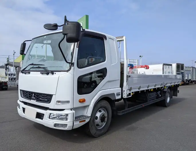 三菱 ファイター 中型/増トン 平ボディ アルミブロック ベッド の中古トラック【車両No.136711】