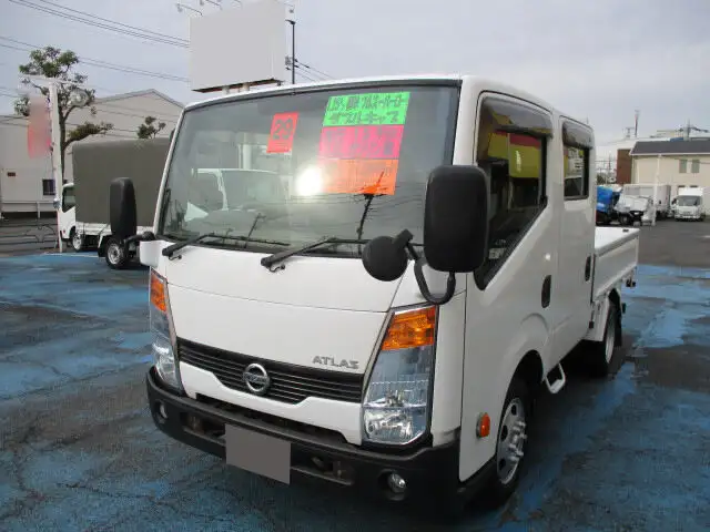 日産 アトラス 小型 平ボディ Wキャブ CBF-SQ2F24 の中古トラック【車両No.136678】