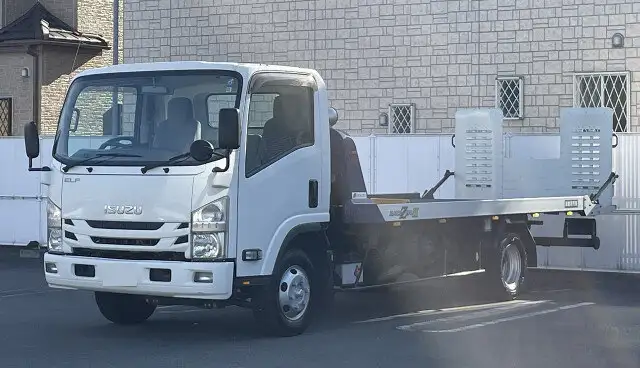 いすゞ エルフ 小型 車両重機運搬 ウインチ TPG-NPS85AN の中古トラック【車両No.136627】