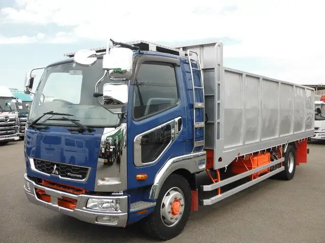 三菱 ファイター 中型/増トン 平ボディ 床鉄板 ベッド の中古トラック【車両No.137530】