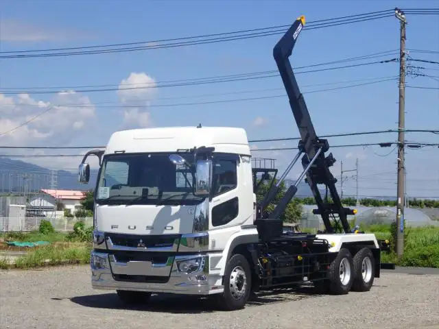 三菱 スーパーグレート 大型 アームロール ハイルーフ ツインホイスト の中古トラック【車両No.137582】