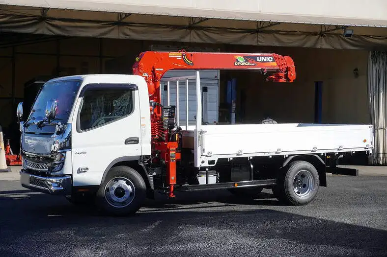 三菱 キャンター 小型 クレーン付 アルミブロック 4段 の中古トラック【車両No.137809】