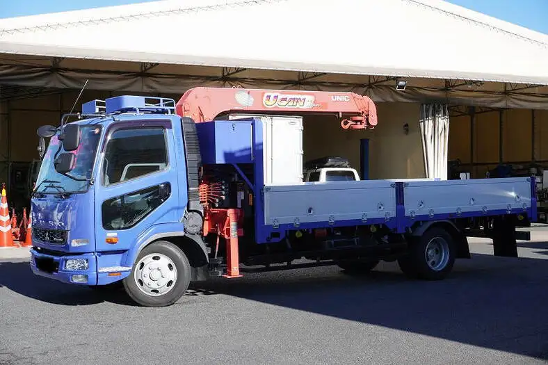 三菱 ファイター 中型/増トン クレーン付 アルミブロック 4段 の中古トラック【車両No.137794】