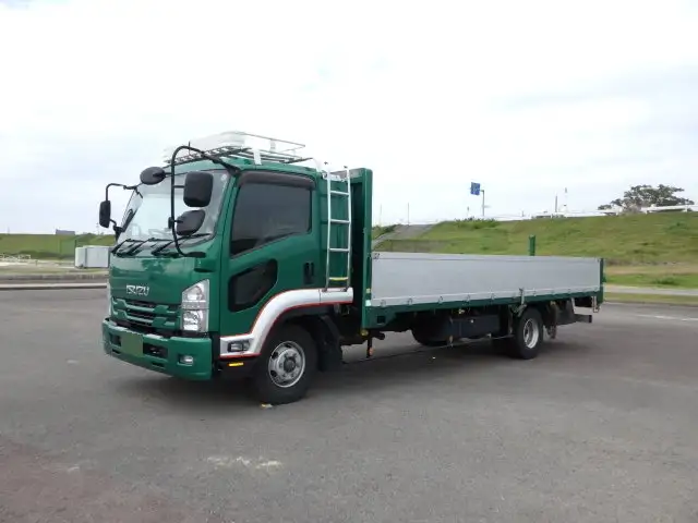いすゞ フォワード 中型/増トン 平ボディ アルミブロック ベッド の中古トラック【車両No.138153】