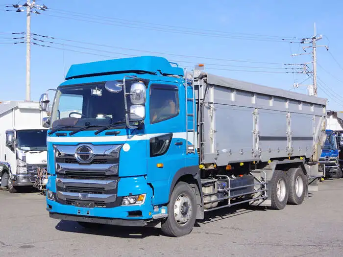 日野 プロフィア 大型 ダンプ 土砂禁 天蓋付き の中古トラック【車両No.138385】