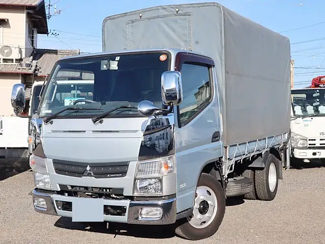 三菱 キャンター 小型 平ボディ 幌 パワーゲート の中古トラック【車両No.138235】