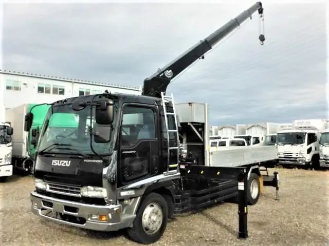 いすゞ フォワード 中型/増トン クレーン付 アルミブロック 4段 の中古トラック【車両No.138332】