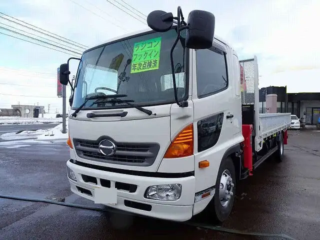 日野 レンジャー 中型/増トン クレーン付 床鉄板 4段 の中古トラック【車両No.137928】