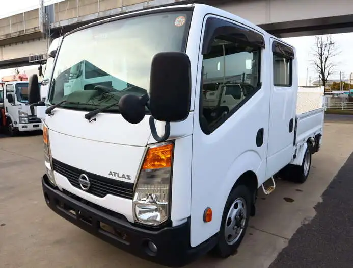 日産 アトラス 小型 平ボディ Wキャブ パワーゲート の中古トラック【車両No.138077】