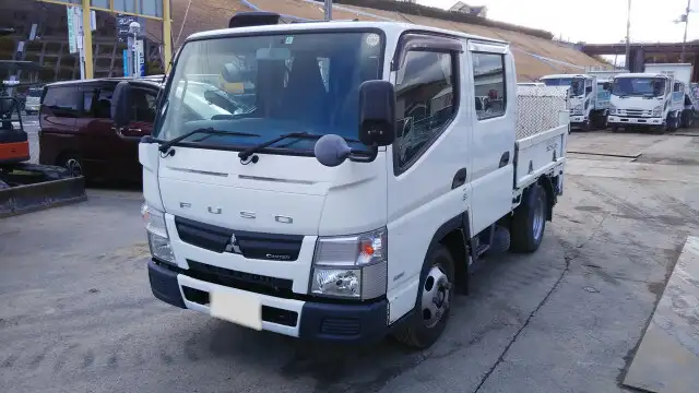 三菱 キャンター 小型 平ボディ Wキャブ パワーゲート の中古トラック【車両No.138796】