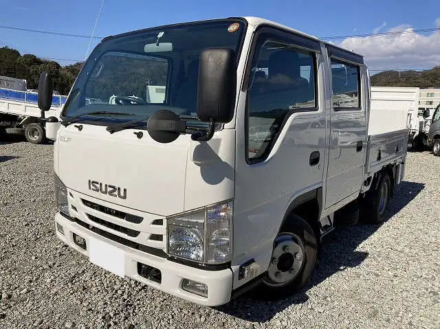 いすゞ エルフ 小型 平ボディ Wキャブ パワーゲート の中古トラック【車両No.139076】