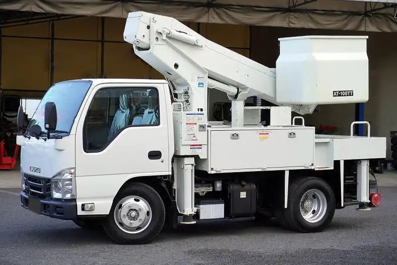 いすゞ エルフ 小型 高所・建柱車 高所作業車 電工仕様 の中古トラック【車両No.139203】