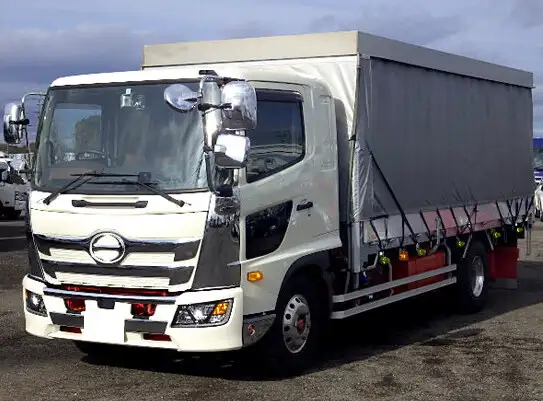 日野 レンジャー 中型/増トン 平ボディ 幌 床鉄板 の中古トラック【車両No.139255】