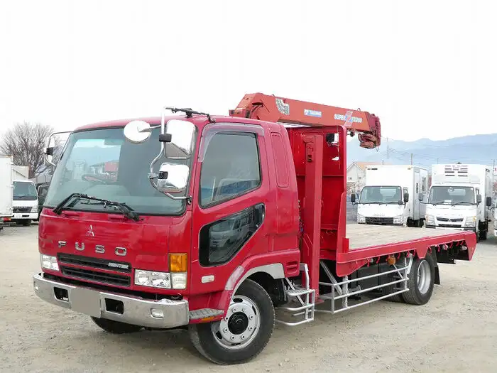 三菱 ファイター 中型/増トン 車両重機運搬 4段クレーン ラジコン の中古トラック【車両No.139352】
