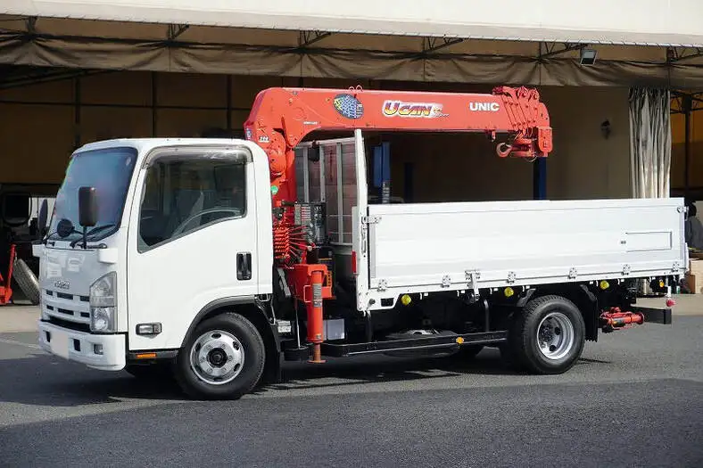 いすゞ エルフ 小型 クレーン付 アルミブロック 6段 の中古トラック【車両No.139581】