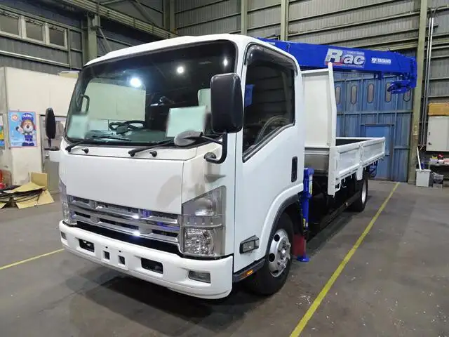いすゞ エルフ 小型 クレーン付 床鉄板 4段 の中古トラック【車両No.139592】