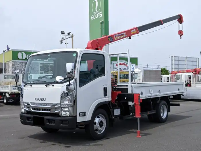 いすゞ エルフ 小型 クレーン付 3段 ラジコン の中古トラック【車両No.139716】