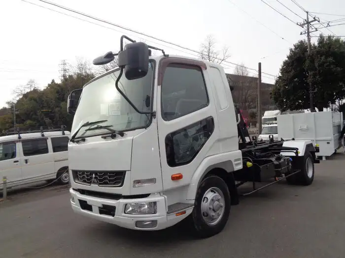 三菱 ファイター 中型/増トン アームロール コンテナ付き ツインホイスト の中古トラック【車両No.139479】