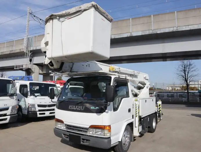 いすゞ エルフ 小型 高所・建柱車 高所作業車 電工仕様 の中古トラック【車両No.139905】