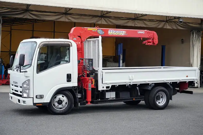 いすゞ エルフ 小型 クレーン付 4段 ラジコン の中古トラック【車両No.140113】