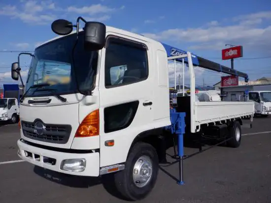 日野 レンジャー 中型/増トン クレーン付 床鉄板 4段 の中古トラック【車両No.140495】