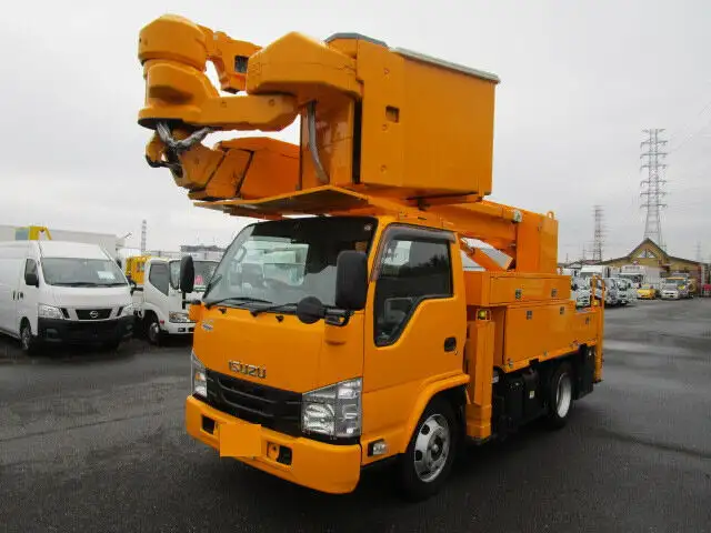 いすゞ エルフ 小型 高所・建柱車 高所作業車 電工仕様 の中古トラック【車両No.140168】