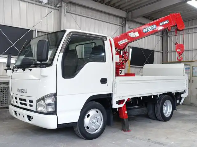 いすゞ エルフ 小型 クレーン付 横置簡易クレーン パワーゲート の中古トラック【車両No.140707】