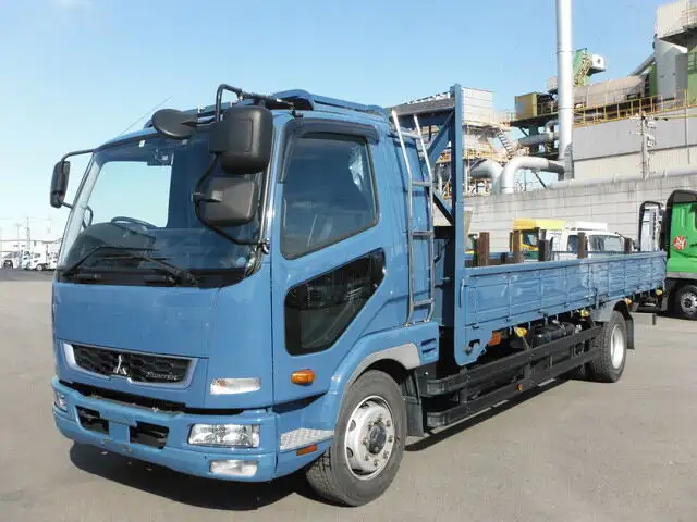三菱 ファイター 中型/増トン 平ボディ 床鉄板 ベッド の中古トラック【車両No.140647】