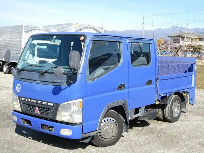 三菱 キャンター 小型 平ボディ Wキャブ パワーゲート の中古トラック【車両No.140890】