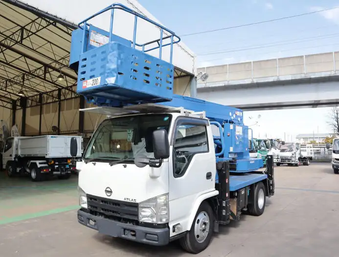 日産 アトラス 小型 高所・建柱車 高所作業車 TKG-AKR85N の中古トラック【車両No.140799】