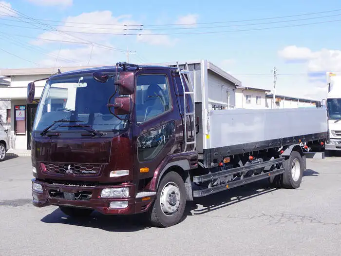 三菱 ファイター 中型/増トン 平ボディ アルミブロック ベッド の中古トラック【車両No.141061】