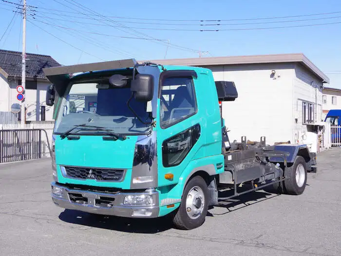 三菱 ファイター 中型/増トン アームロール ツインホイスト TKG-FK61F の中古トラック【車両No.141063】