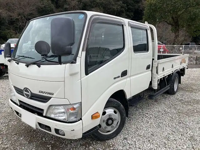 日野 デュトロ 小型 平ボディ Wキャブ TKG-XZU655M の中古トラック【車両No.141485】
