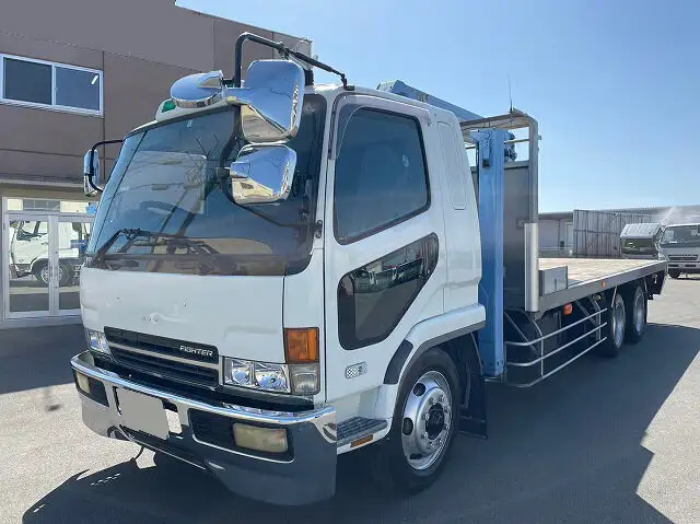 三菱 ファイター 中型/増トン 車両重機運搬 4段クレーン ラジコン の中古トラック【車両No.141760】