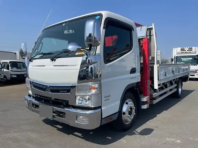 三菱 キャンター 小型 車両重機運搬 3段クレーン ラジコン の中古トラック【車両No.141785】