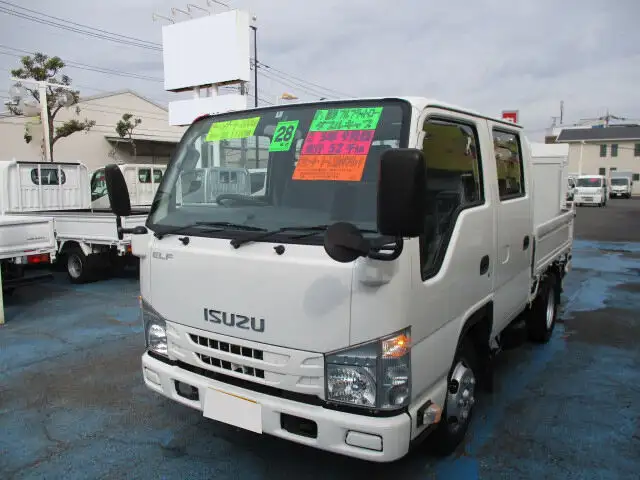 いすゞ エルフ 小型 平ボディ Wキャブ パワーゲート の中古トラック【車両No.141659】