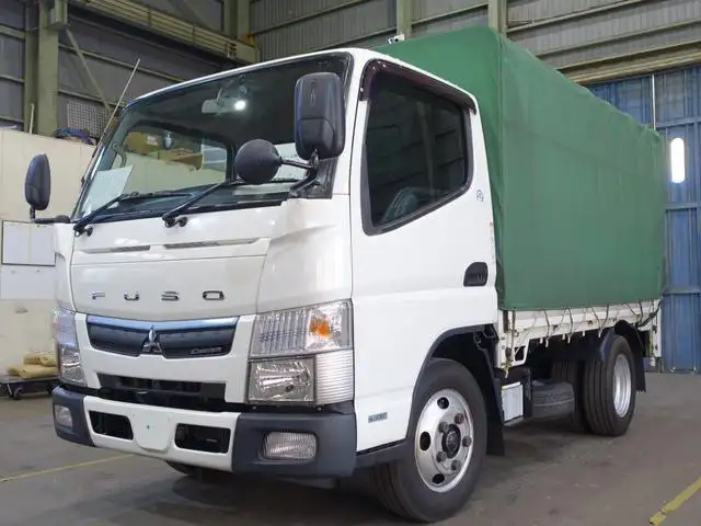 三菱 キャンター 小型 平ボディ 幌 パワーゲート の中古トラック【車両No.141808】