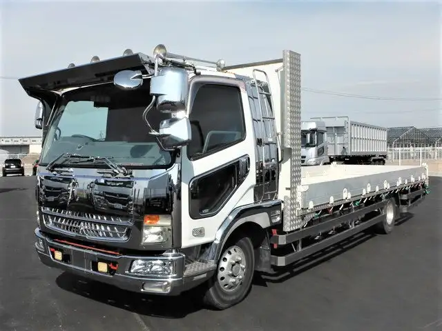 三菱 ファイター 中型/増トン 平ボディ 床鉄板 アルミブロック の中古トラック【車両No.141727】