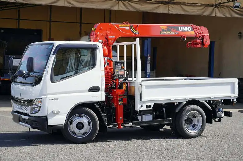 三菱 キャンター 小型 クレーン付 4段 ラジコン の中古トラック【車両No.142129】