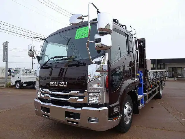 いすゞ フォワード 中型/増トン クレーン付 床鉄板 4段 の中古トラック【車両No.142064】