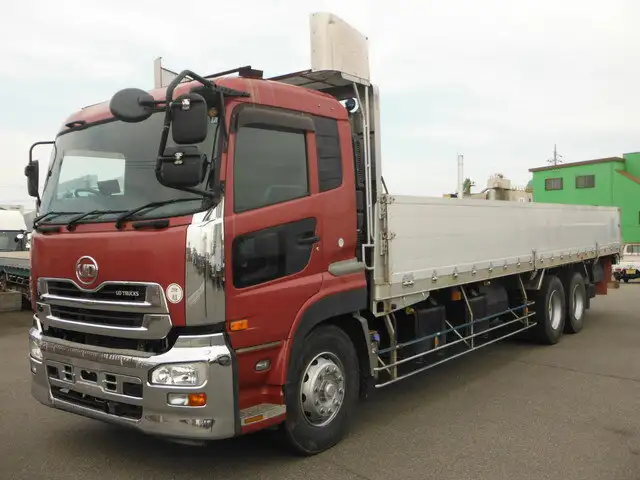 日産UD クオン 大型 平ボディ 床鉄板 アルミブロック の中古トラック【車両No.142184】