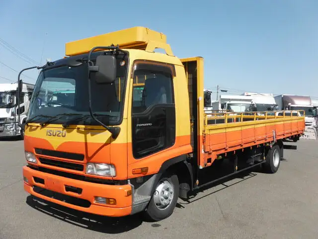 いすゞ フォワード 中型/増トン 平ボディ 床鉄板 ベッド の中古トラック【車両No.142183】