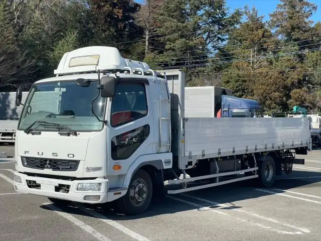三菱 ファイター 中型/増トン 平ボディ アルミブロック ベッド の中古トラック【車両No.142816】