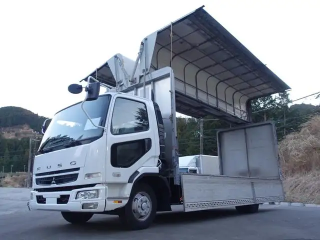三菱 ファイター 中型/増トン ウイング 幌ウイング 床鉄板 の中古トラック【車両No.142655】