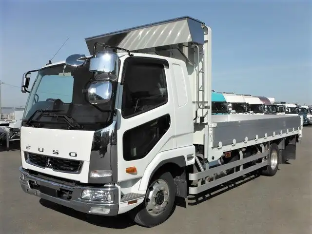 三菱 ファイター 中型/増トン 平ボディ アルミブロック ベッド の中古トラック【車両No.142571】