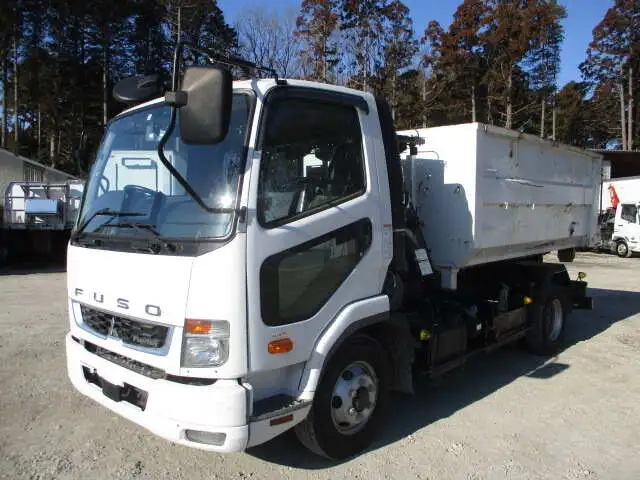 三菱 ファイター 中型/増トン アームロール コンテナ付き ツインホイスト の中古トラック【車両No.142953】