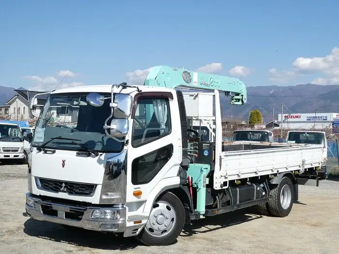 三菱 ファイター 中型/増トン クレーン付 床鉄板 4段 の中古トラック【車両No.142952】