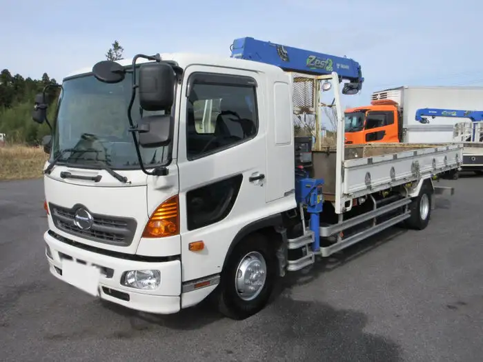 日野 レンジャー 中型/増トン クレーン付 床鉄板 3段 の中古トラック【車両No.143144】