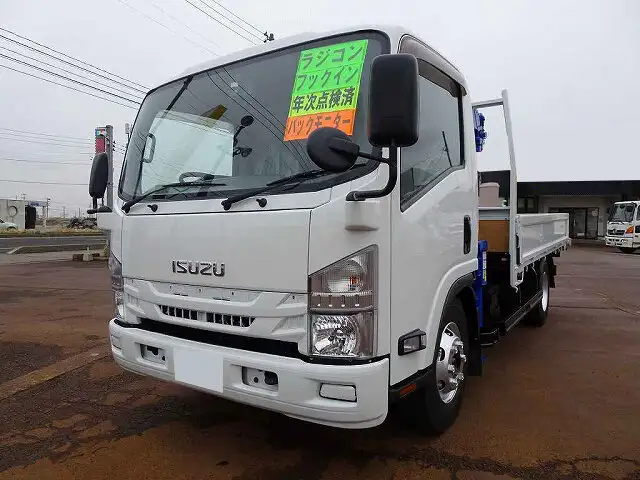 いすゞ エルフ 小型 クレーン付 4段 ラジコン の中古トラック【車両No.142797】