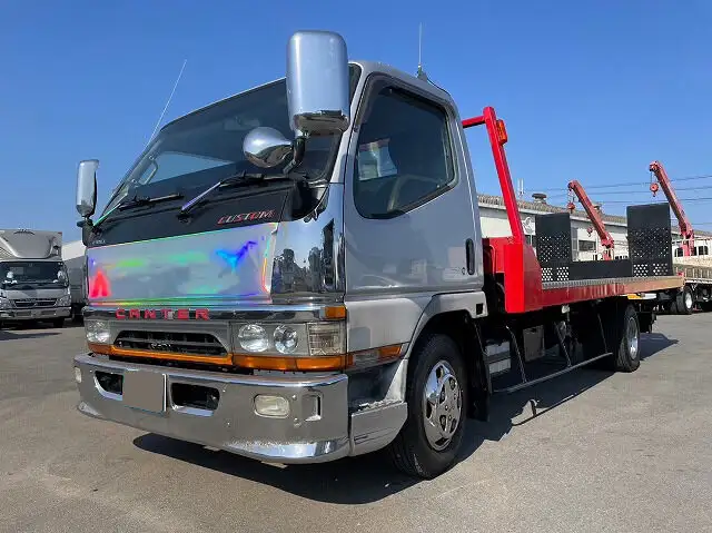 三菱 キャンター 小型 車両重機運搬 ウインチ カスタム の中古トラック【車両No.143370】